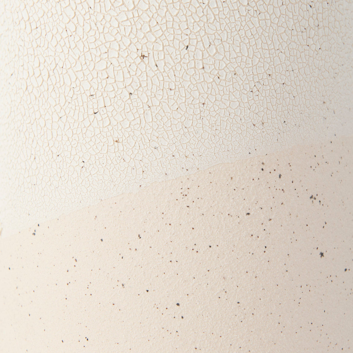 Salar Cream Gourd Style Crackled Ceramic Vase by Mercana at Eve Furniture