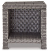 Salem Beach Outdoor Coffee Table with 2 End Tables in Gray