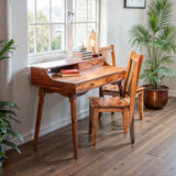 Salem Office Desk 45" in Natural Sheesham by Home Trends & Design at Eve Furniture