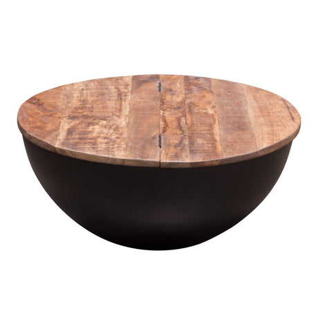 Salem Round Drum Coffee Table by Diamond Sofa at Eve Furniture