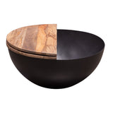 Salem Round Drum Coffee Table by Diamond Sofa at Eve Furniture