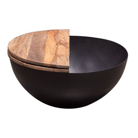 Salem Round Drum Coffee Table by Diamond Sofa at Eve Furniture