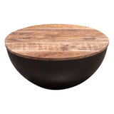 Salem Round Drum Coffee Table by Diamond Sofa at Eve Furniture