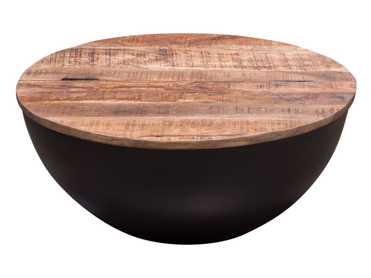 Salem Round Drum Coffee Table by Diamond Sofa at Eve Furniture