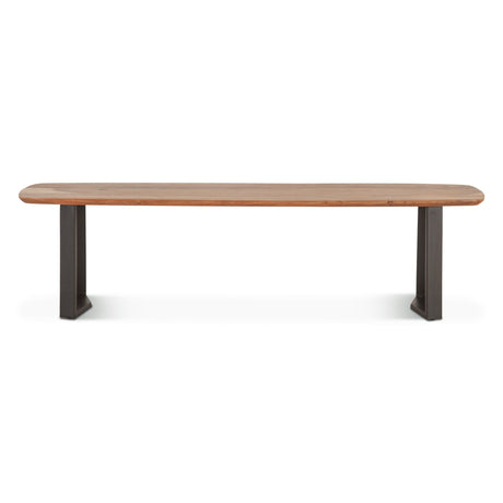 Salerno 68 Bench in Smoked Acacia by Home Trends & Design at Eve Furniture