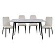 Salerno Beige 5-Piece Dining Room Set by Homelegance at Eve Furniture