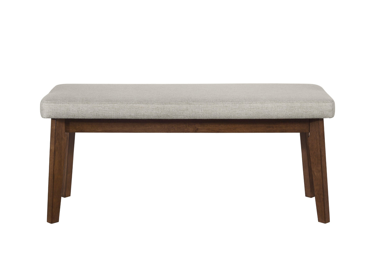 Salerno Beige and Brown Dining Bench by Crown Mark at Eve Furniture