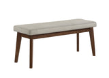 Salerno Beige and Brown Dining Bench by Crown Mark at Eve Furniture
