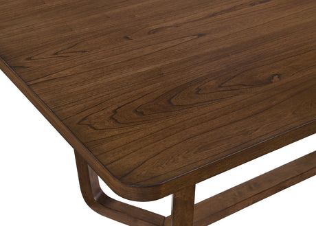 Salerno Beige and Brown Dining Set by Crown Mark at Eve Furniture