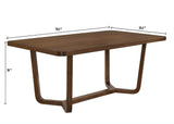 Salerno Beige and Brown Dining Set by Crown Mark at Eve Furniture