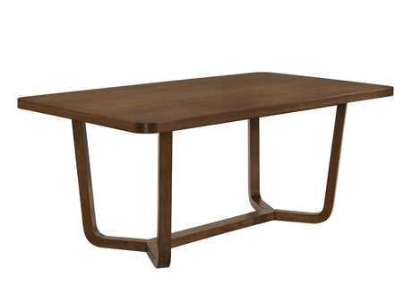 Salerno Beige and Brown Dining Set by Crown Mark at Eve Furniture