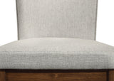 Salerno Beige and Brown Dining Side Chair, Set of 2 by Crown Mark at Eve Furniture
