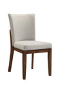 Salerno Beige and Brown Dining Side Chair, Set of 2 by Crown Mark at Eve Furniture