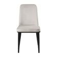 Salerno Beige Velvet Dining Chair, Set of 2 by Homelegance at Eve Furniture