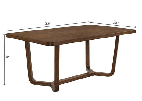Salerno Brown Dining Table by Crown Mark at Eve Furniture