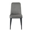 Salerno Gray Velvet Dining Chair, Set of 2 by Homelegance at Eve Furniture