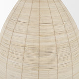 Saliha Cane w/ Brass Metal Pendant Light by Mercana at Eve Furniture