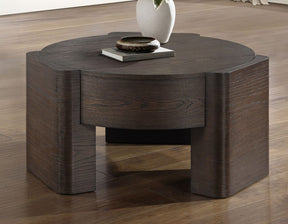 Salina 32.5″ Round Coffee Table Castered by Steve Silver at Eve Furniture