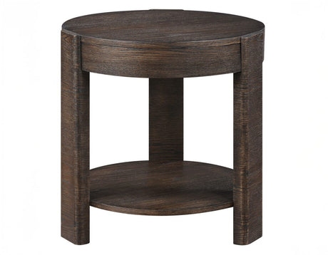 Salina Round End Table by Steve Silver at Eve Furniture
