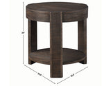 Salina Round End Table by Steve Silver at Eve Furniture