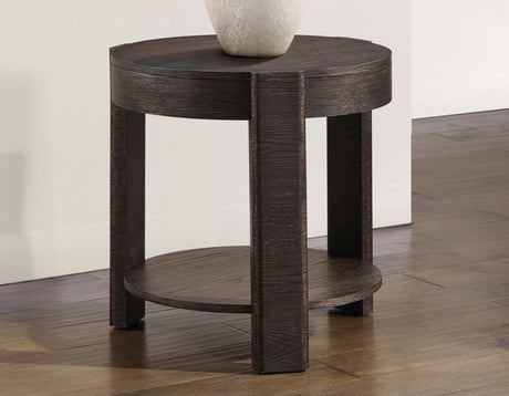Salina Round End Table by Steve Silver at Eve Furniture