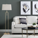 Salinas Gold Floor Lamp by Crestview at Eve Furniture