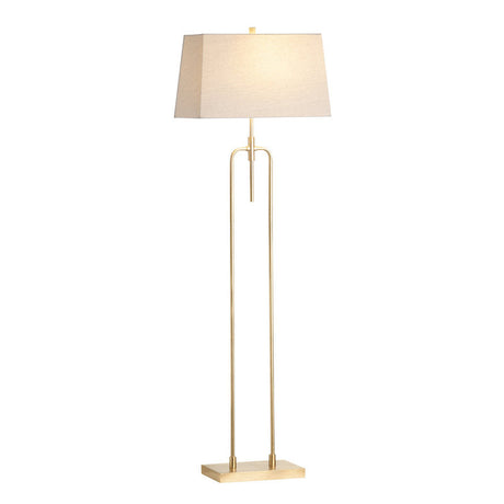 Salinas Gold Floor Lamp by Crestview at Eve Furniture