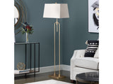 Salinas Gold Floor Lamp by Crestview at Eve Furniture