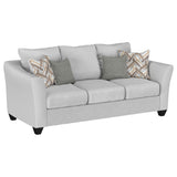 Salizar 3-piece Upholstered Track Arm Fabric Sofa Set Sand