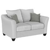 Salizar 3-piece Upholstered Track Arm Fabric Sofa Set Sand