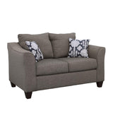 Salizar Flared Arm Loveseat Gray