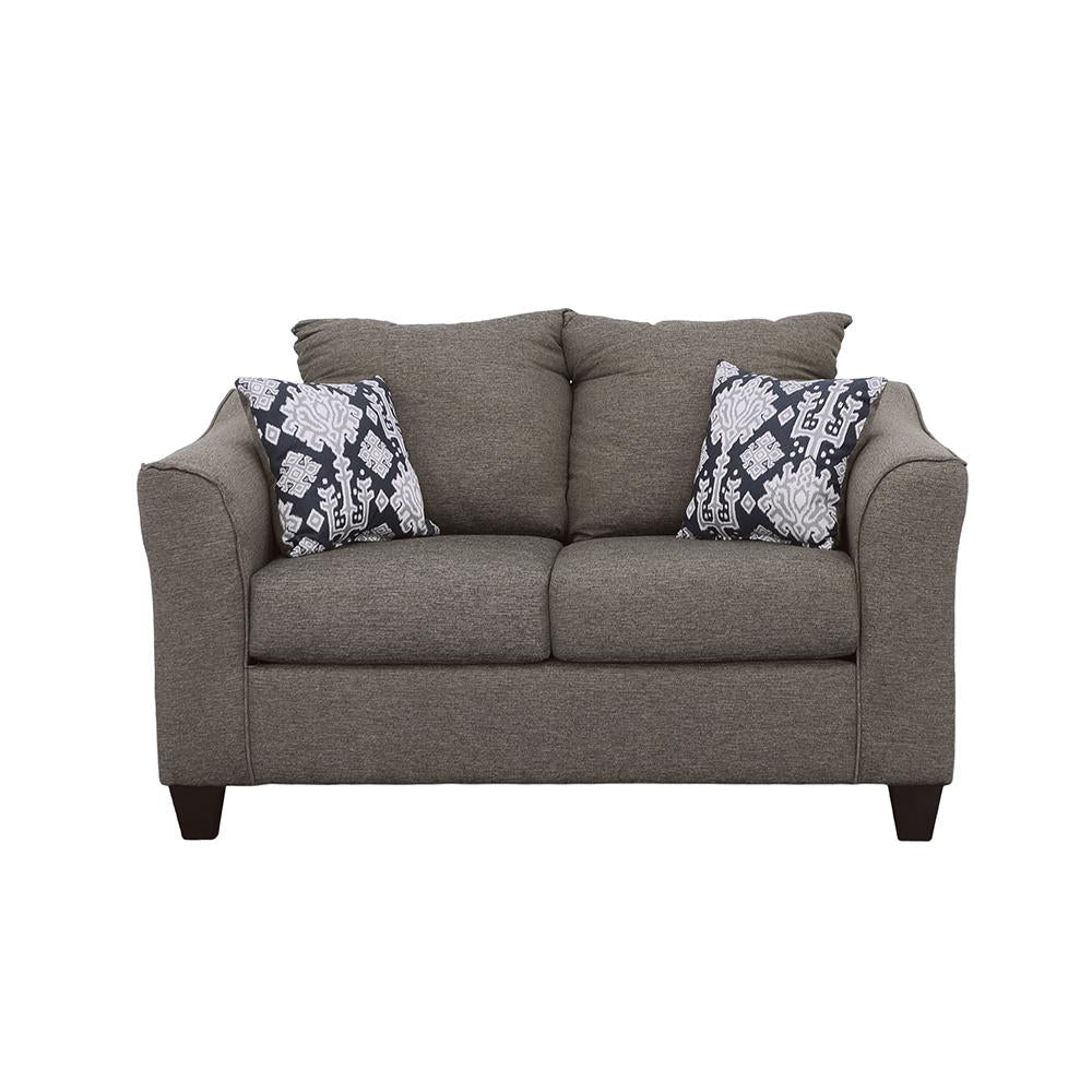 Salizar Flared Arm Loveseat Gray