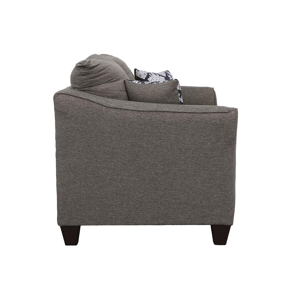 Salizar Flared Arm Loveseat Gray