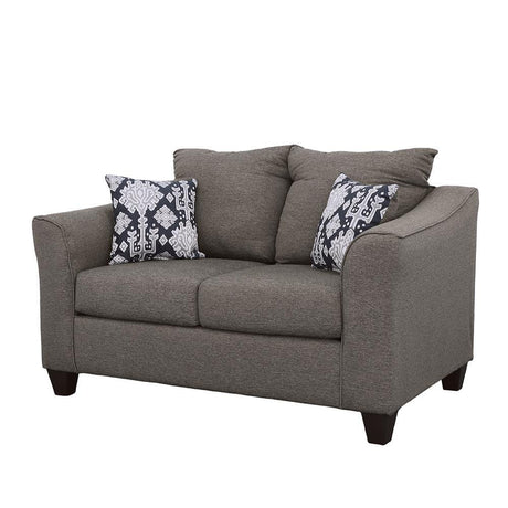 Salizar Gray Flared Arm Loveseat by Coaster at Eve Furniture