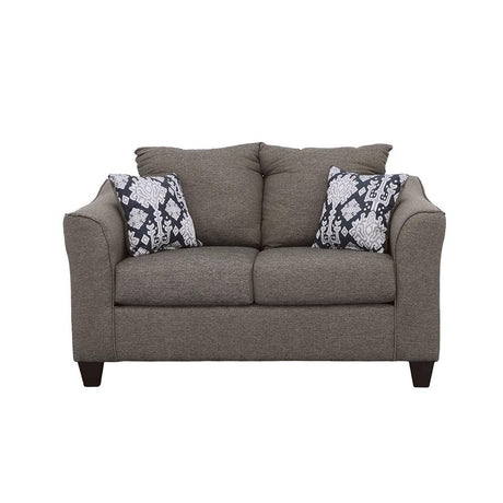 Salizar Gray Flared Arm Loveseat by Coaster at Eve Furniture