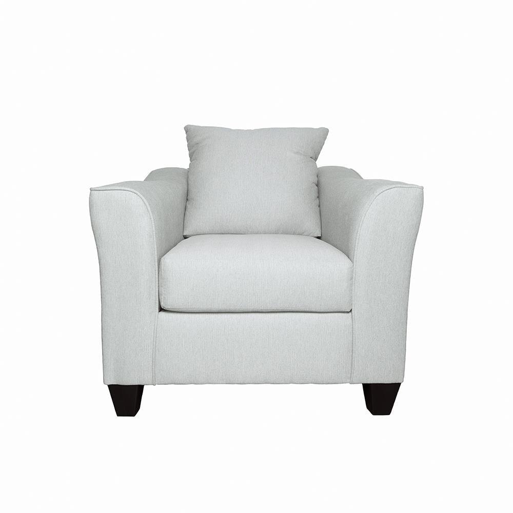 Salizar Gray Mist Upholstered Track Arm Fabric Accent Chair by Coaster at Eve Furniture