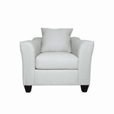 Salizar Grey Mist Upholstered Track Arm Fabric Accent Chair