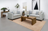 Salizar Upholstered Track Arm Fabric Sofa Grey Mist