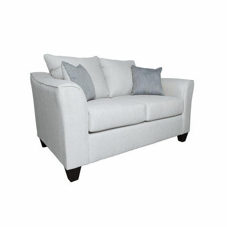 Salizar Gray Mist Upholstered Track Arm Fabric Loveseat by Coaster at Eve Furniture