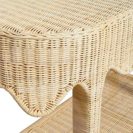 Sally 41" Natural Rattan Console Table by TOV Furniture at Eve Furniture