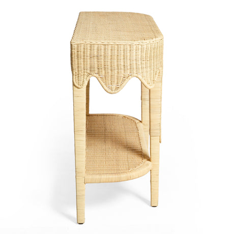 Sally 41" Natural Rattan Console Table by TOV Furniture at Eve Furniture