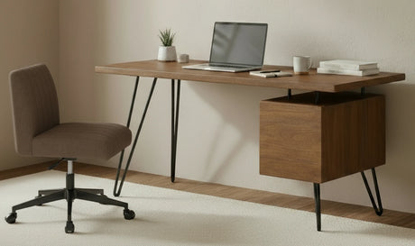 Sally Office Chair Light Brown by Moe's Home at Eve Furniture