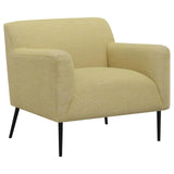 Sally Lemon Upholstered Track Arms Accent Chair