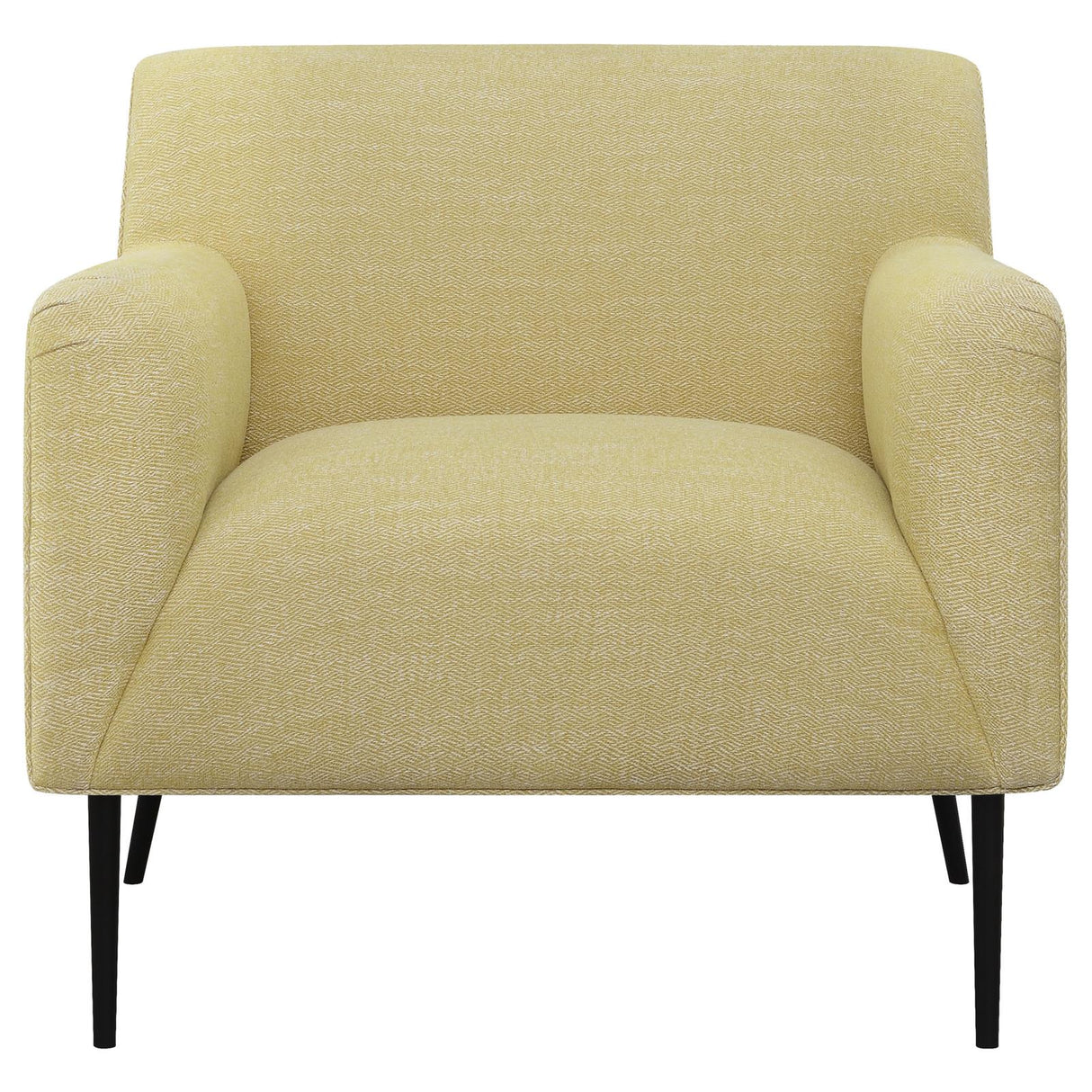 Sally Lemon Upholstered Track Arms Accent Chair