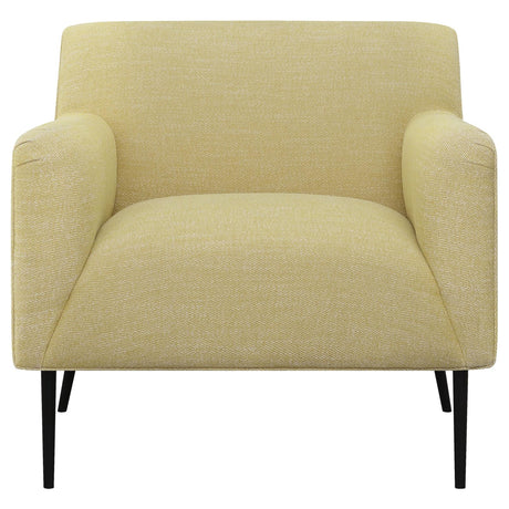 Sally Lemon Upholstered Track Arms Accent Chair