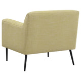 Sally Lemon Upholstered Track Arms Accent Chair