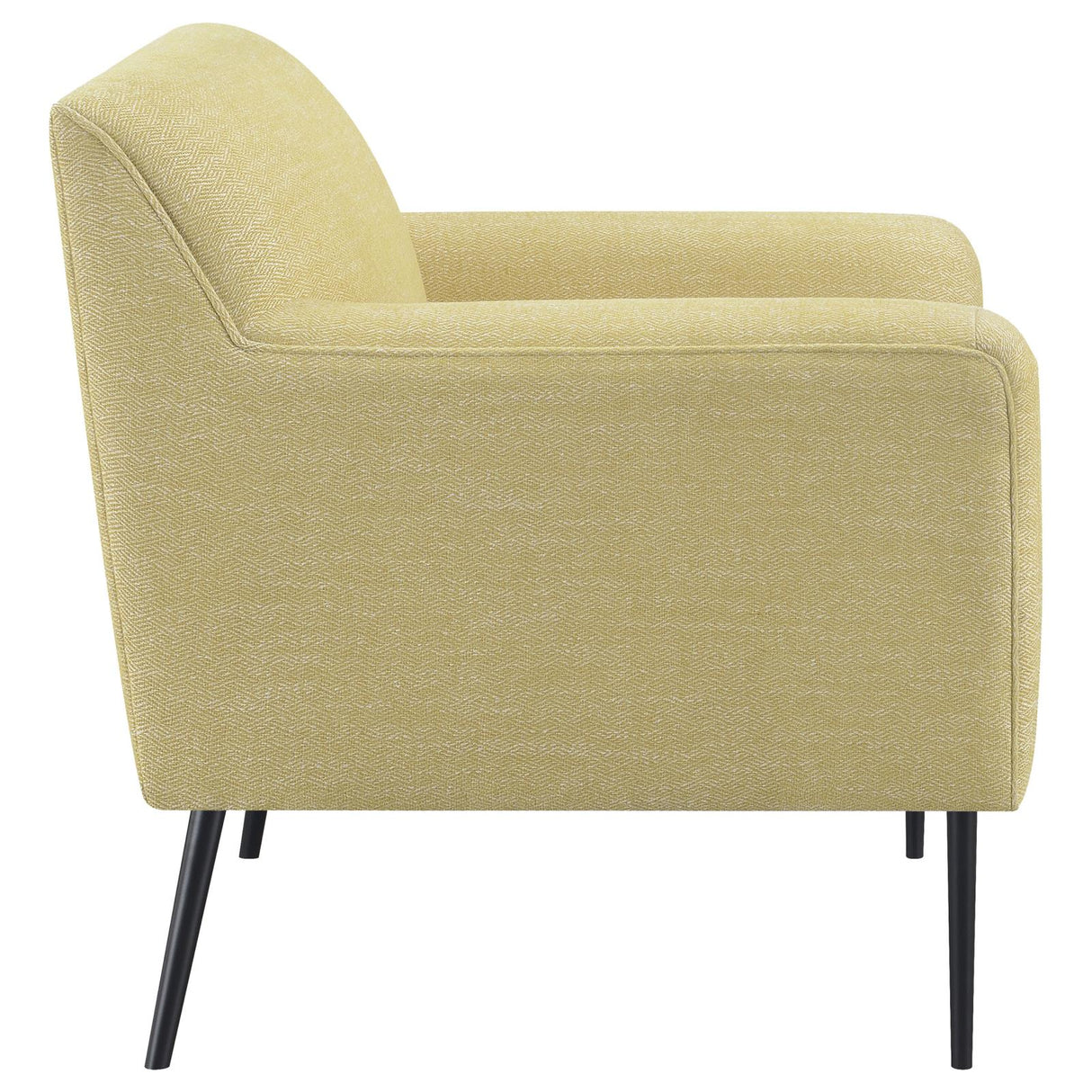 Sally Lemon Upholstered Track Arms Accent Chair