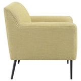 Sally Lemon Upholstered Track Arms Accent Chair