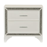 Salon White Nightstand by Homelegance at Eve Furniture
