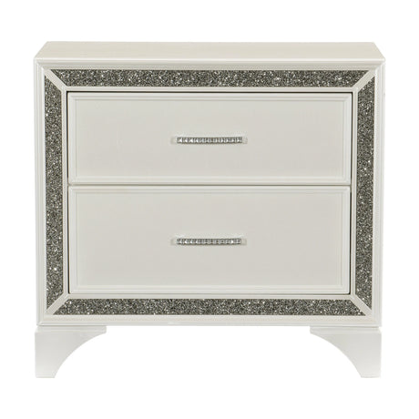 Salon White Nightstand by Homelegance at Eve Furniture